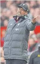  ??  ?? Liverpool manager Juergen Klopp.