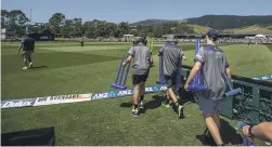  ?? BRADEN FASTIER/NELSON MAIL ?? Alcohol advertisin­g at the ODI between the Black Caps and Bangladesh at Saxton Oval in December was limited to on-field boundary signs.