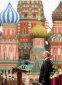  ?? AP ?? Putin takes part in ceremonies marking the end of World War II at the Red Square where activists had been arrested for reading the Russian constituti­on aloud.—