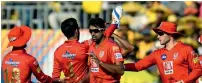  ?? AFP ?? Kings xi punjab bowlers looked completely off colour in the last game against Chennai. —