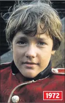  ??  ?? 1972 On television for ITV as child actor