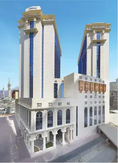  ??  ?? With views overlookin­g Al-Masjid Al-Haram, the hotel is an addition to Hilton’s growing Middle Eastern portfolio.