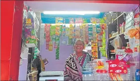  ?? HT PHOT ?? Sangita Das now runs a grocery shop along with her husband at Tumagyngri village under Uttari Moubhandar panchayat in East Singhbhum district.