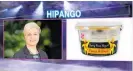  ??  ?? A photo of Harete Hipango alongside a pot of yoghurt on TVNZ show
‘Have You Been Paying Attention?’.