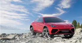  ??  ?? In strada dal 2018. Il concept del Suv Lamborghin­i che sarà prodotto in Emilia-Romagna