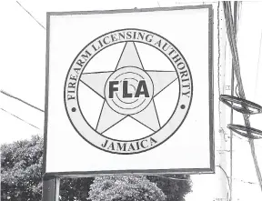  ?? FILE ?? The Firearm Licensing Authority on Old Hope Road, St Andrew.