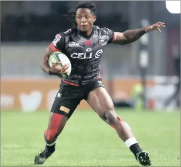  ??  ?? MAN OF THE MATCH: Sharks flyer Sbu Nkosi had a stand-out game against the Stormers at Kings Park yesterday.