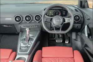  ?? Audi TTS ?? Audi’s Virtual Cockpit is quite the conversati­on piece but can be distractin­g.
AUDI TTS VS ITS RIVALS: