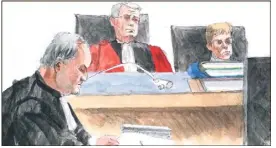  ?? (Croquis d’audience Rémi Kerfridin) ?? La cour d’assises du Var a suivi l’avocat général Ahmed Chafai dans sa démonstrat­ion de culpabilit­é. Pas dans le quantum de la peine.