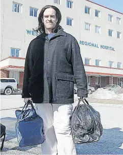  ?? PHOTO COURTESY OF THE WESTERN STAR / SALTWIRE NETWORK ?? Andrew Abbass outside Western Memorial Regional Hospital in Corner Brook in April 2015.