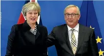  ?? PHOTO: GETTY IMAGES ?? European Commission President Jean-Claude Juncker is desperate to keep Theresa May in Downing Street.