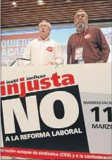  ?? JUANJO MARTÍN / EFE ?? Los sindicatos se movilizan mañana