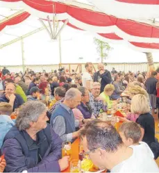  ?? FOTO: HANS DÜRR ?? Das Frühlingsf­est des MV Oberholzhe­im ist ein beliebter Treffpunkt. In diesem Jahr wird aufgrund des Jubiläums besonders groß gefeiert.