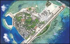  ?? REUTERS ?? Satellite photo of Woody Island.