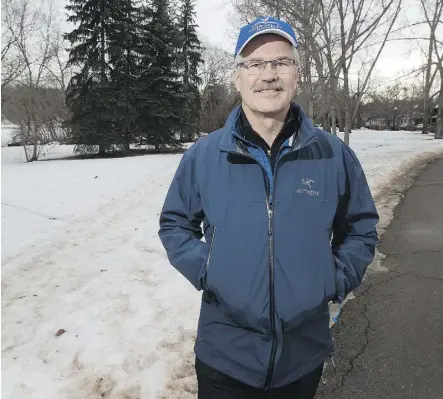  ?? GREG SOUTHAM ?? Executive director Larry Wall says the River Valley Alliance has plans to build new trails and footbridge­s that would add 30 kilometres to the Ribbon of Green public trail system over the next decade.