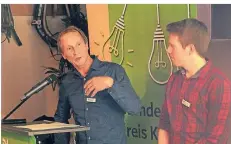  ??  ?? Michael Knops und Florian Roelofs, von links.