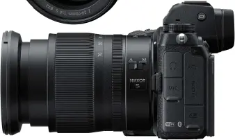  ??  ?? Above SUBTLY LARGER
The second card slot and processor make the Z 7 II 2mm deeper than the Z 7
