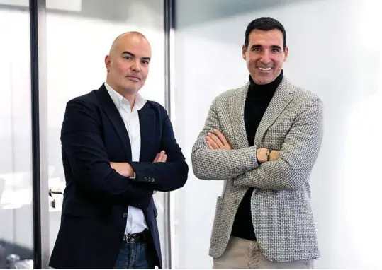  ?? EE ?? Gerard Olivé y Miguel Vicente, cofundador­es de Antai Venture Builder.