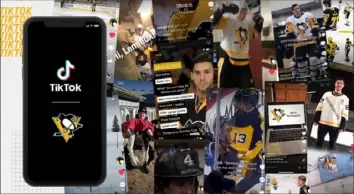  ?? Pittsburgh Penguins ?? The Penguins announced last week an official partnershi­p with social-media platform TikTok. Pittsburgh is the first profession­al hockey franchise to do so.