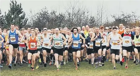  ??  ?? Start Fitness North Eastern Harrier League slow pack start at Herrington Country Park. Picture by Hudson Stoker. Below, Albert James.