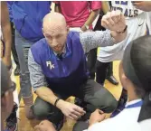  ?? / FOR THE JOURNAL SENTINEL ?? Head coach Craig Machut has led the Milwaukee King girls basketball team to a 20-0 record this season.