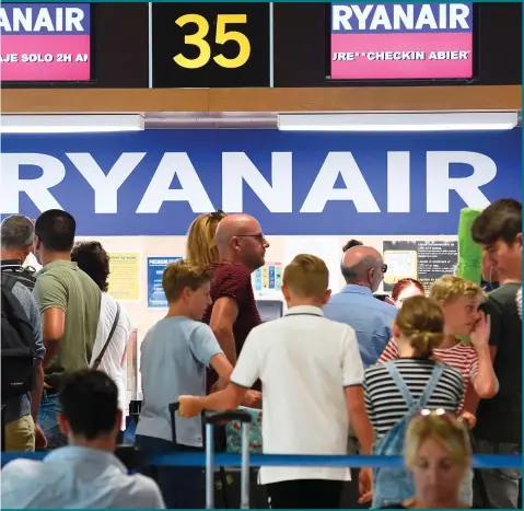  ??  ?? Travelling on Ryanair means you now have to pay new check-in fees for baggage, sparking anger from travellers at boarding gates and also on social media, while medical students spending too much time on computer screens has been criticised by a leading surgeon. As for the laws on the sale of fireworks, that’s always an explosive topic ... Main photograph: Getty Images