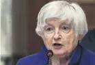  ?? ?? ▲ US treasury secretary Janet Yellen defended her country’s 100% tariffs