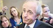  ?? J. Scott Applewhite Associated Press ?? SEN. BOB CORKER is raising dark concerns about the harm President Trump might cause the U.S. and the world.