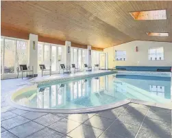  ??  ?? The house has an indoor swimming pool
