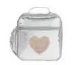  ?? Pottery Barn Kids ?? Silver Sequin Heart Lunch Bag.