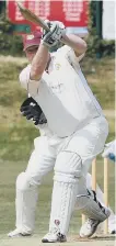  ??  ?? Seaham Park opener Adrian Hedley bats last weekend.