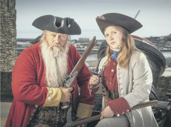  ?? ?? Freya Eagling is English Heritage’s first female pirate and she will be joining her dad Tim at Scarboroug­h Castle for days of adventure