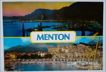  ??  ?? La carte postale de Menton est arrivée après la mort de son expéditric­e.