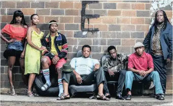  ??  ?? The cast of Mzansi Magic’s new drama, eHostela. The 13-episode series of 60 minutes each reflects our society.