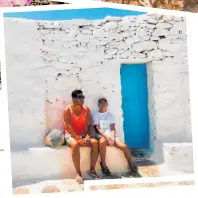  ?? Photos / Supplied ?? Daniel Faitaua and family took a summer holiday in Greece and its islands, including Mykonos (main), Athens (top) and Santorini.