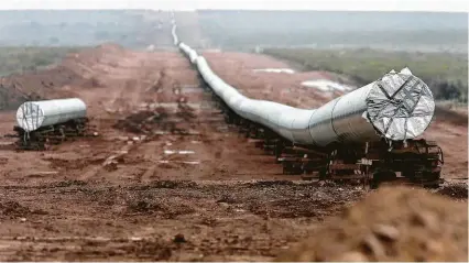  ?? Staff file photo ?? The U.S. Senate and House of Representa­tives have begun hearings on reauthoriz­ation of the Pipeline Safety Act, which the author argues needs to be modernized.