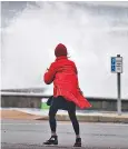  ??  ?? Storm Erik lashes the seafront in Prestwick, Scotland, on Friday