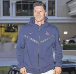  ?? // VALENTÍ ENRICH ?? Lewandowsk­i, durante la gira del Barça por EE.UU.