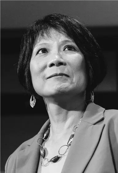  ?? Philip Cheung for National
Post ?? Former NDP MP and unsuccessf­ul Toronto mayoral candidate Olivia Chow announced Tuesday that she will seek the NDP nomination for Toronto’s Spadina-Fort York riding.
