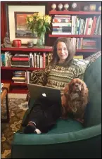  ?? Special to the Democrat-Gazette/Stacey Margaret Jones ?? Stacey Margaret Jones at home in Conway with her dog, Betty
