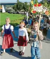  ?? PRIVAT (5) ?? Beim Erntedankf­est macht natürlich auch der Kindergart­en mit