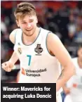  ??  ?? Winner: Mavericks for acquiring Luka Doncic