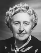  ?? Walter Bird/Getty Images ?? Dame Agatha Christie, British writer of crime and detective fiction, baffled the world when she vanished in 1926.