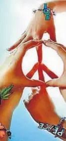  ??  ?? Emblema. “La paz es el camino”, decía Mahatma Gandhi.