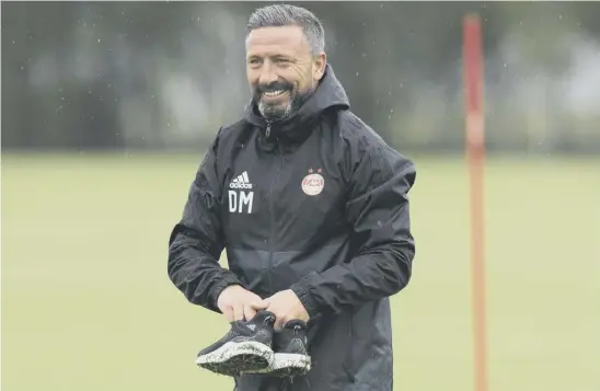  ??  ?? 2 Aberdeen manager Derek Mcinnes is eager to build on the success of last season, both domestical­ly and in Europe, having turned down the opportunit­y to manage English Championsh­ip outfit Sunderland earlier this month.