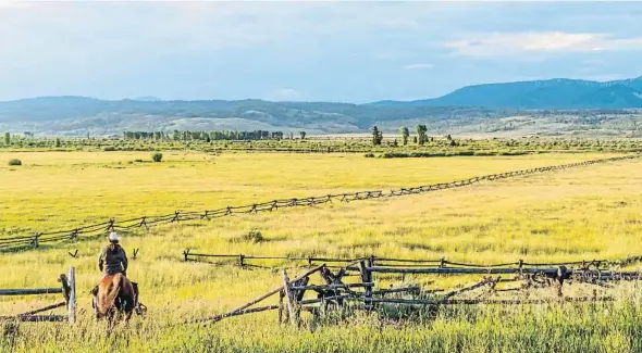  ?? GETTY ?? Rancho en Wyoming