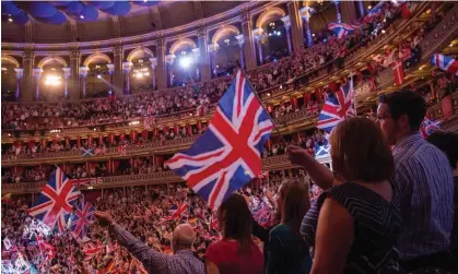  ?? Photograph: Rob Ball/Redferns/Getty Images ?? Flag-waving promenader­s at the Last Night of the Proms.