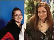  ??  ?? BEFORE AFTER Amanda Diore weighed 290 pounds when the photo on the left was taken in 2015. In the photo on the right, taken in December, she weighed 177 pounds.