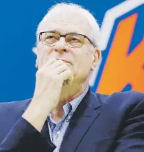  ?? Archivo / AP ?? DESASTRE. En las tres temporadas en que Phil Jackson fue presidente de los Knicks de Nueva York, el equipo acumuló marca de 80-166.