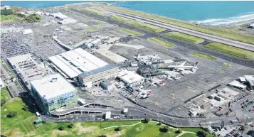  ?? PHOTO: SHANE SAHEEM ?? Earnings rise . . . Domestic and internatio­nal passenger numbers at Wellington Internatio­nal Airport rose during the year.
